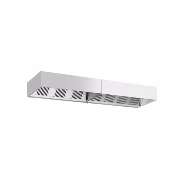 Commercial Wall-Mounted Extractor Hood – 4200mm – with Baffle Filters & Lighting