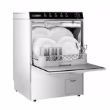 Undercounter Commercial Dishwasher - 500mm Basket - Manual Controls - 3.55kW - with Drain, Rinse Aid & Detergent Pumps