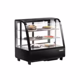 Stołowa witryna chłodnicza – 100 litrów – 680 mm – okrągła – z 2 półkami