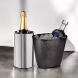 Vinkylare - Rostfritt stål (chromnickelstål) - Ø 120 mm - Höjd: 190 mm - för 1 flaska