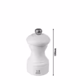 (6 piezas) PEUGEOT | BISTRO - Molinillo de pimienta - Madera - Blanco mate - Altura: 100mm
