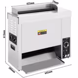 Toster s 4 hvataljki - Mehaničko - 2,7 kW - za burger i hot dog peciva