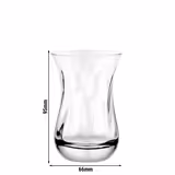 (72 pcs) Tea glass - AQUA - 160 ml - Clear