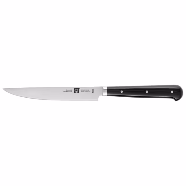 (4 pieces) ZWILLING | Steak Knife Set – Serrated Edge - Black Handle - Stainless Steel
