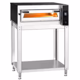 Forno elettrico per pizza - 990x895mm - 4 pizze Ø35cm - 400°C - Digitale - Sovrapponibile (fino a 3) - incl. Sottotelaio/Supporto