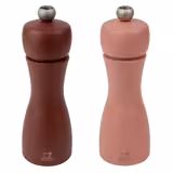 (6 sztuk) PEUGEOT | TAHITI ERDE – młynki do soli i do pieprzu – drewno – kolor brązowy – wysokość: 150 mm