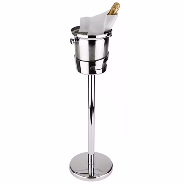 Soporte para enfriador de vino/champán - acero inoxidable - altura: 730mm