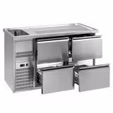 Comptoir de bar réfrigéré Premium PLUS - 1550x700mm - 4 tiroirs