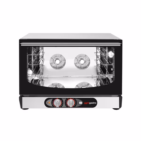 Électrique Four à convection avec injection d’eau - Commandes mécaniques - 1 chambres de cuisson - 4 niveaux GN 1/1 ou 600x400mm - Acier inoxydable