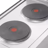 Cuisinière électrique - 4,6 kW - 2 plaques rondes - incl. soubassement avec 1 porte