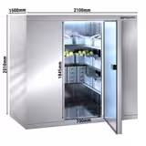 Commercial Walk-In Cold Room - 2100x1500mm - 4,80m³ (4800L)