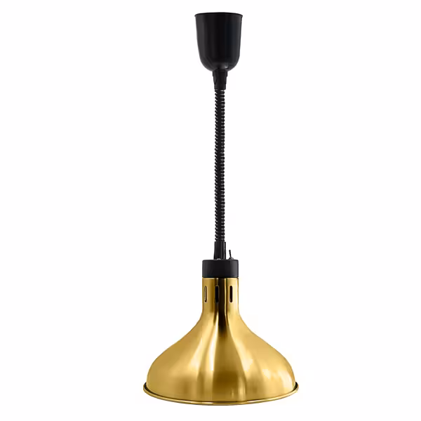 Infrarood warmtelamp - 275W - Ø290mm - hoogteverstelbaar - Goud