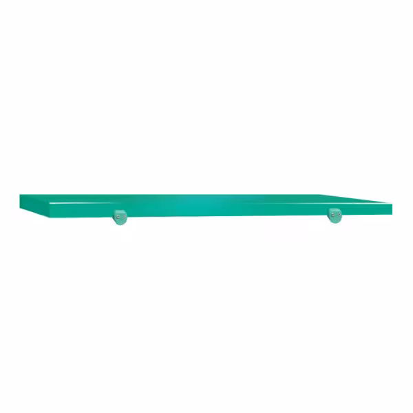 لوح تقطيع - 1400x600mm - السماكة: 40mm - متوافق مع HACCP - بولي إيثيلين (PE 500) - أخضر - مع 4 مثبتات مانعة للانزلاق - آمن لغسالة الصحون
