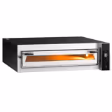 Four à pizza PROFESSIONNEL électrique Haute puissance - Sole en pierre réfractaire - 1 x 9 pizzas Ø35cm - 400V - Commandes électroniques