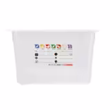 (6 pièces) CAMBRO | SafeTrak - Récipients en polypropylène GN 1/1 - laiteux - Hauteur : 200mm