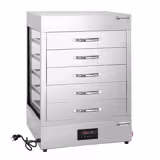 Cuiseur vapeur Dim Sum Professionnel - 2,5kW - Électronique - avec armoire vapeur 5 tiroirs