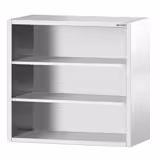 Commercial Stainless Steel Open Wall Cabinet PREMIUM – 1000x400x1000mm - 2 Shelves - Rounded Corners for Easy Cleaning