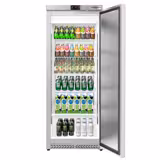 Compatto Armadio refrigerato professionale in acciaio inox ECO - 400L - Ventilato - 1 porta - con 4 griglie