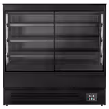 Raft frigorific montat pe perete cu uși glisante - 1500mm - 493 litri - cu 3 rafturi