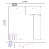 Regalset Aluminium - L-Form rechts - Bautiefe: 460mm - Tragkraft: 600 kg