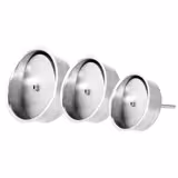 Formadora de hambúrgueres manual PROFISSIONAL - Ø100/130/150mm - Alumínio anodizado + taça em aço inox - com 1200 discos separadores