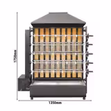 Charcoal Chicken Rotisserie Oven - with 5 Skewers for up to 25 chickens