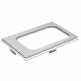 Cadre de scellage - Aluminium - 210x300mm - pour film isolant et film isolant transparent - compatible avec SGOM3
