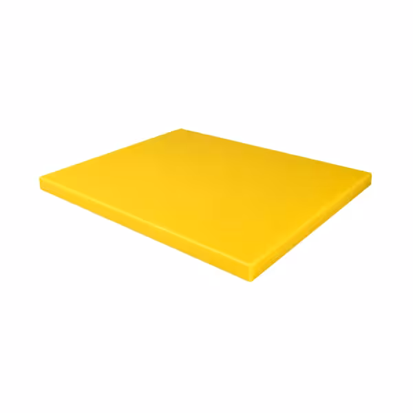 Snijplank - 300x500mm - Dikte: 20mm - HACCP-conform - Polyethyleen - Geel - Vaatwasmachinebestendig