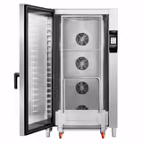 Electric Commercial Combi Oven - Touchscreen Controls - 7" touchscreen display - 40x GN 1/1 or 20x GN 2/1 - incl. Automatic washing system, Core temperature probe & Tray trolley