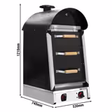 Électrique Four à pommes de terre Kumpir - commandes mécaniques - 4,5kW - 230V - 530x1210x740mm - avec 3 tiroirs