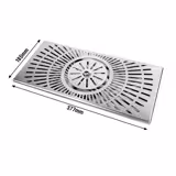 Rince-verres à encastrer avec grille de protection – à pression – arrêt automatique de l’eau avec régulateur de jet intégré - Raccord 1/2"