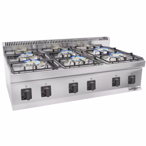 Gas stove - 36 kW - 6 Burners
