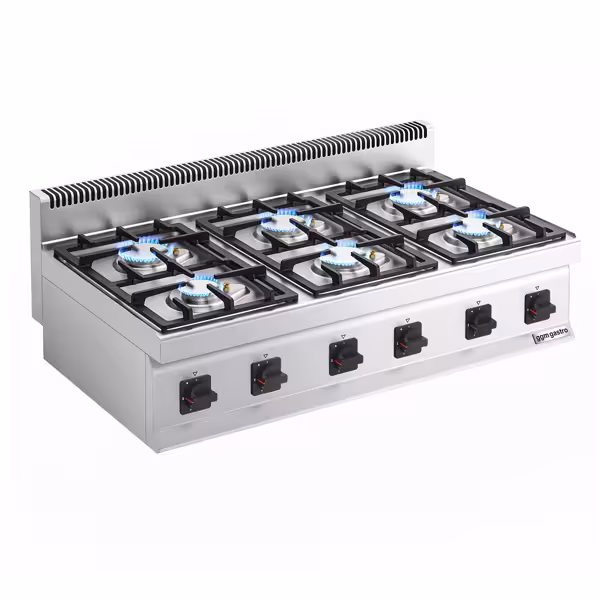 Commercial Gas Hob - 36 kW - 6 Burners