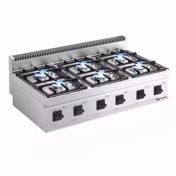 Κουζίνα αερίου [MARIO 700] - 1200x700x430 mm - 36 kW - 6 καυστήρες υψηλής απόδοσης