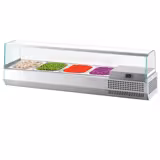 Countertop Prep Well / Refrigerated Topping Unit PREMIUM PLUS - 1328x413mm - 4x GN 1/3