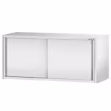 Edelstahl Wandhängeschrank PREMIUM - 1600x400mm - mit Schiebetür - 650mm hoch
