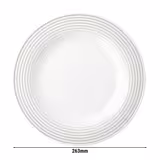 (6 pieces) SELTMANN WEIDEN | Blues Pearl Grey Side Plates – Flat – Pearl Grey Porcelain – Oven & Microwave-safe