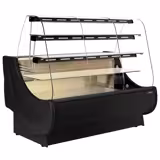 Vitrină frigorifică și pentru prăjituri – 1900 mm – cu iluminare – 3 rafturi și sertare pentru torturi