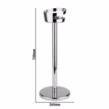 Supporto per glacette vino / spumante - Acciaio inox - Ø 175mm - Altezza: 730mm - con piedistallo