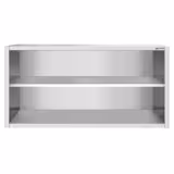 Edelstahl Wandhängeschrank PREMIUM - 1800x400mm - ohne Schiebetür - 800mm hoch