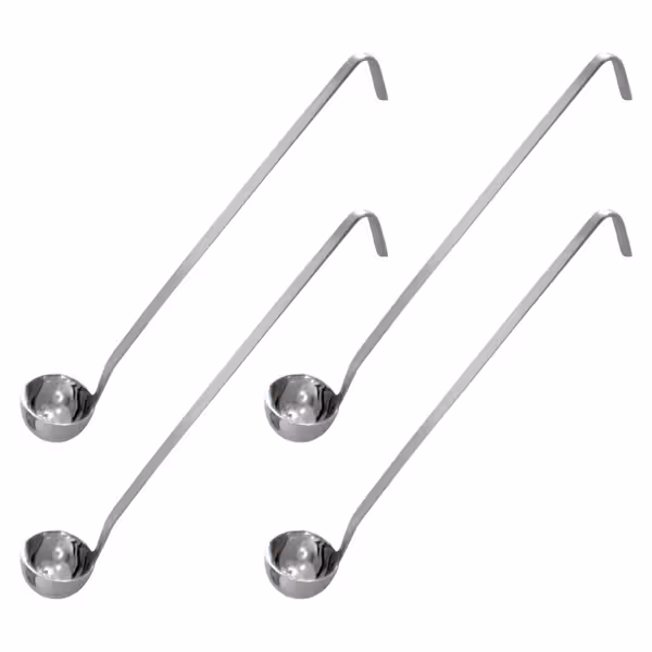 (4 stuks) soepopscheplepel - Ø65mm - RVS - glad