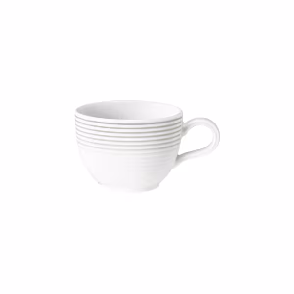 (6 pieces) SELTMANN WEIDEN | Porcelain Coffee Cups Blues – Pearl Grey, Tulip Shape – 180 ml – Dishwasher Safe