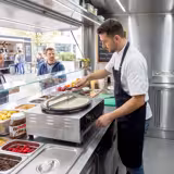 Crêpebakplaat - Handmatig - Enkel - Ø 400mm incl. beslagverdeler