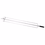 Ražanj za piletinu - 950x100x30 mm | kapacitet: 5 piletina - dvojni ražanj | nehrđajući | plastična drška - kompatibilno s serija GHGK