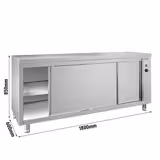 Tavolo armadiato caldo   PREMIUM - 1800x600 mm