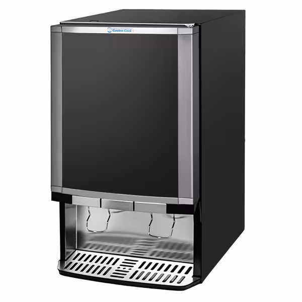 GASTRO-COOL | ثلاجة لموزعات المشروبات - 480 mm - 65 L - تحكم رقمي - باب مفصلي زجاجي & لوحة إضاءة إعلانية - أسود
