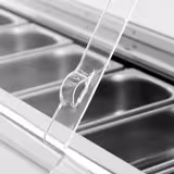 Vitrine à glace EMMA – 1710 mm – refroidissement ventilé – pour 9 bacs à glace de 5 litres ou 6 bacs de 7 litres – Noir