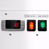 Schepijsvitrine - tafelmodel - 465x750x360mm - Statische koeling - voor 2x 5 liter ijsbak - Wit