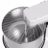 Teigknetmaschine - 53 Liter / 44 kg - 1 Geschwindigkeit - Kessel abnehmbar & Rührwerk aufklappbar - Timerfunktion