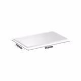 (6 stuks) GN-dienblad ZERO - Melamine - GN 1/4 - hoogte: 15mm - Wit